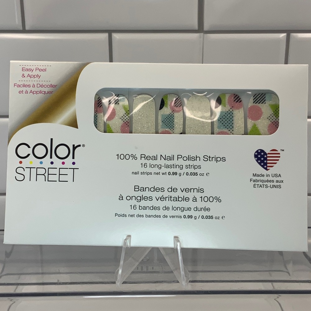Color Street No Duh FDG351 Real Nail Polish Strips Multicolor 16 Count